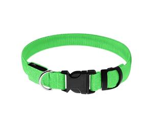 Collier Lumineux pour Animaux de Compagnie - Collier Cervical pour Chiens et Chats | Colliers de sécurité LED en Bleu, Vert, Rouge Clair, ABS réglable + Ruban tissé pour la Marche, l'entraîne
