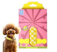 Collier lumineux pour chien avec 3 modes d'éclairage | Design lumineux rechargeable pour promener chiot chat nuit camping sombre