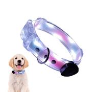 Collier Lumineux pour Chiens - Collier réglable pour Animaux de Compagnie de 70 x 2,5 x 2,5 cm | Lumières LED pour, Collier avec 3 Modes, luminosité réglable pour Marcher la Nuit