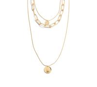Collier - LUXENTER - Hanoi - Or jaune 18 carats - Alliage métallique - Fermoir mousqueton