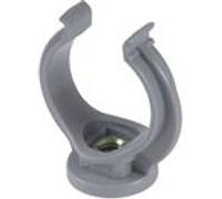 Nicoll Collier lyre monobloc PVC gris simple Ø 32 mm
