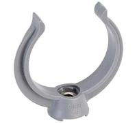 Collier lyre PVC gris simple tube Diamètre 50 mm - Girpi - Sachet de 4