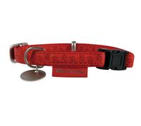Collier Mac Leather Rouge 20mm de 26 à 50 cm
