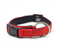Collier magnétique réfléchissant pour chien, collier de protection pour chien, collier réglable avec fermeture sécurisée, convient pour la promenade en plein air et le quotidien (rouge)