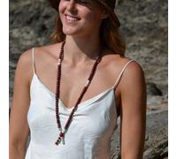 Collier mala amarante howlite vénusia