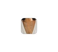 Collier manchette pour femme avec perles et strass - Collier ras du cou délicat doré - Collier manchette ouvert - Collier plastron pour femme, Métal, Pas de gemme