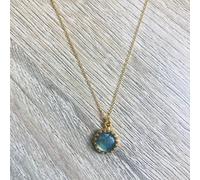 Collier margaux labradorite grise or