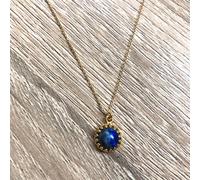 Collier margaux lapis lazuli or