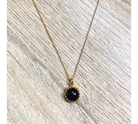 Collier margaux onyx noir or