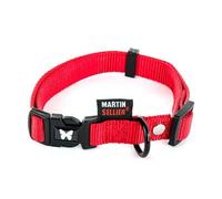 Collier Martin réglable en nylon rouge