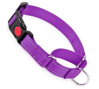 Collier martingale pour chiens avec boucle à dégagement rapide, collier réfléchissant pour chiens de grande taille, anti-fugue, antidérapant, pour animaux de compagnie de taille moyenne et grande