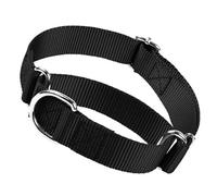 Collier martingale pour chiens, collier étrangleur anti-traction pour chiens de petite, moyenne et grande taille (noir, taille S)