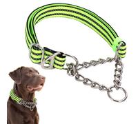 Collier martingale pour chiens, collier réfléchissant en nylon pour chien, collier martingale réglable et robuste pour le dressage de chiens de taille moyenne et grande