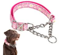 Collier martingale pour chiens, collier réfléchissant en nylon pour chien, collier martingale réglable et robuste pour le dressage de chiens de taille moyenne et grande