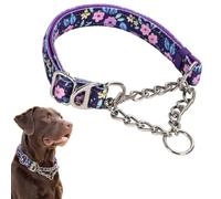 Collier martingale pour chiens, collier réfléchissant en nylon pour chien, collier martingale réglable et robuste pour le dressage de chiens de taille moyenne et grande