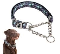Collier martingale pour chiens, collier réfléchissant en nylon pour chien, collier martingale réglable et robuste pour le dressage de chiens de taille moyenne et grande