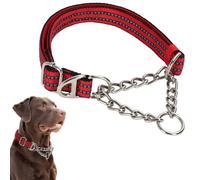 Collier martingale pour chiens, collier réfléchissant en nylon pour chien, collier martingale réglable et robuste pour le dressage de chiens de taille moyenne et grande