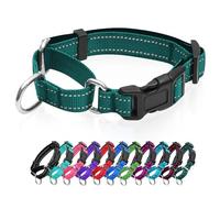 Collier martingale réfléchissant pour chien avec boucle à dégagement rapide Collier réglable rembourré en nylon respirant Convient aux chiots pour chiens de petite, moyenne et grande taille