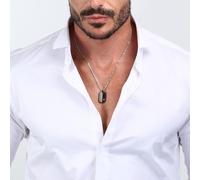 Collier MASERATI en Acier Noir