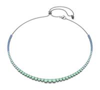 Collier Matrix, Dégradé de tailles rondes, Multicolore, Métal plaqué ruthénium OS