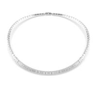Collier Matrix, Taille baguette, Blanc, Métal rhodié OS