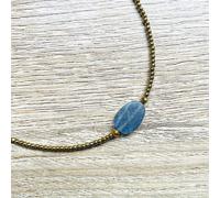 Collier maty labradorite et hématites