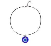 Collier mauvais œil avec pendentif en résine bleue, accessoire de mode spirituel, collier pour œil inspirant pour un usage , un rendez-vous galant, une tenue décontractée