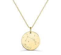 Collier médaille 20 mm astro bélier Plaqué Or