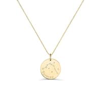 Collier médaille 20 mm astro verseau Plaqué Or