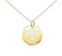 Collier - Médaille Ange Or Jaune - Chaîne Dorée
