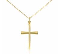 Collier - Médaille Croix Or Jaune - Chaine Dorée Offerte