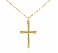 Collier - Médaille Croix Or Jaune - Chaine Dorée Offerte - L'ATELIER D'AZUR - Enfant