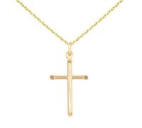 Collier - Médaille Croix Or Jaune - Chaine Dorée Offerte - L'ATELIER D'AZUR - Enfant - Mixte