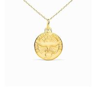 Collier - Médaille Saint Esprit Or Jaune - Chaîne Dorée - L'ATELIER D'AZUR - Enfant - Mixte - 1.40cm
