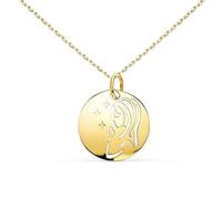 Collier - Médaille Vierge Or Jaune - Chaîne Dorée