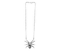 Collier médaillon talisman araignée