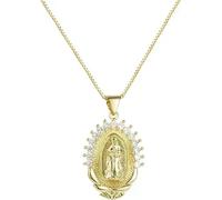 Collier Médaillon Vierge Marie-Or/Type3 KP29903