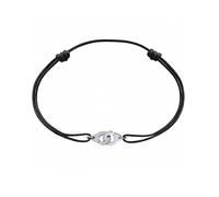 Collier Menottes En Argent Sur Cordon