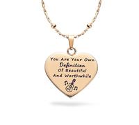Collier Merch avec citations de Taylor - Pendentif en forme de cœur - Pour les amateurs de musique - Cadeau pour les fans de petite amie, adolescente et fille - Acier inoxydable - Réglable, M, Acier