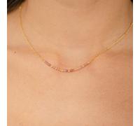 Collier message je t'aime maman - rose