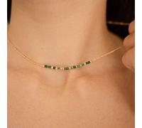 Collier message je t'aime maman - vert