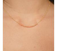 Collier message mon amour - orange