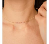 Collier message mon amour - rose