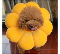 Collier Mignon pour Animal de Compagnie en Coton Doux pour Chien et Chat, réglable, Protection du Cou, Jaune, XS