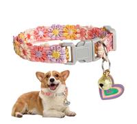 Collier mignon pour chat, cloche en dentelle douce, équipement de broderie avec style intelligent, aide utilitaire pour un usage , collier compagnon, aide pour chat pour l'été, le printemps