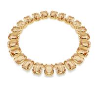 Collier Millenia, Cristaux oversize, Taille octogonale, Caramel, Doré à l’or 18 carats (750/1000) OS