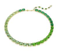 Collier Millenia, Taille octogonale, Dégradé de couleur, Vert, Doré à l’or 18 carats (750/1000) OS