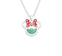 Collier minnie mouse birthstone bleu vert TU