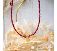 Collier mireille grenat