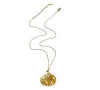 Collier moderne en acier inoxydable avec pendentif étoile de mer, collier confortable à porter pour les fêtes de plage, les sorties sur le thème des coquillages, taille unique, Comme décrit, Comme